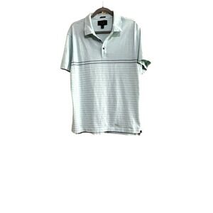 Even Tide Large light blue  polo slim sit shirt 100% cotton